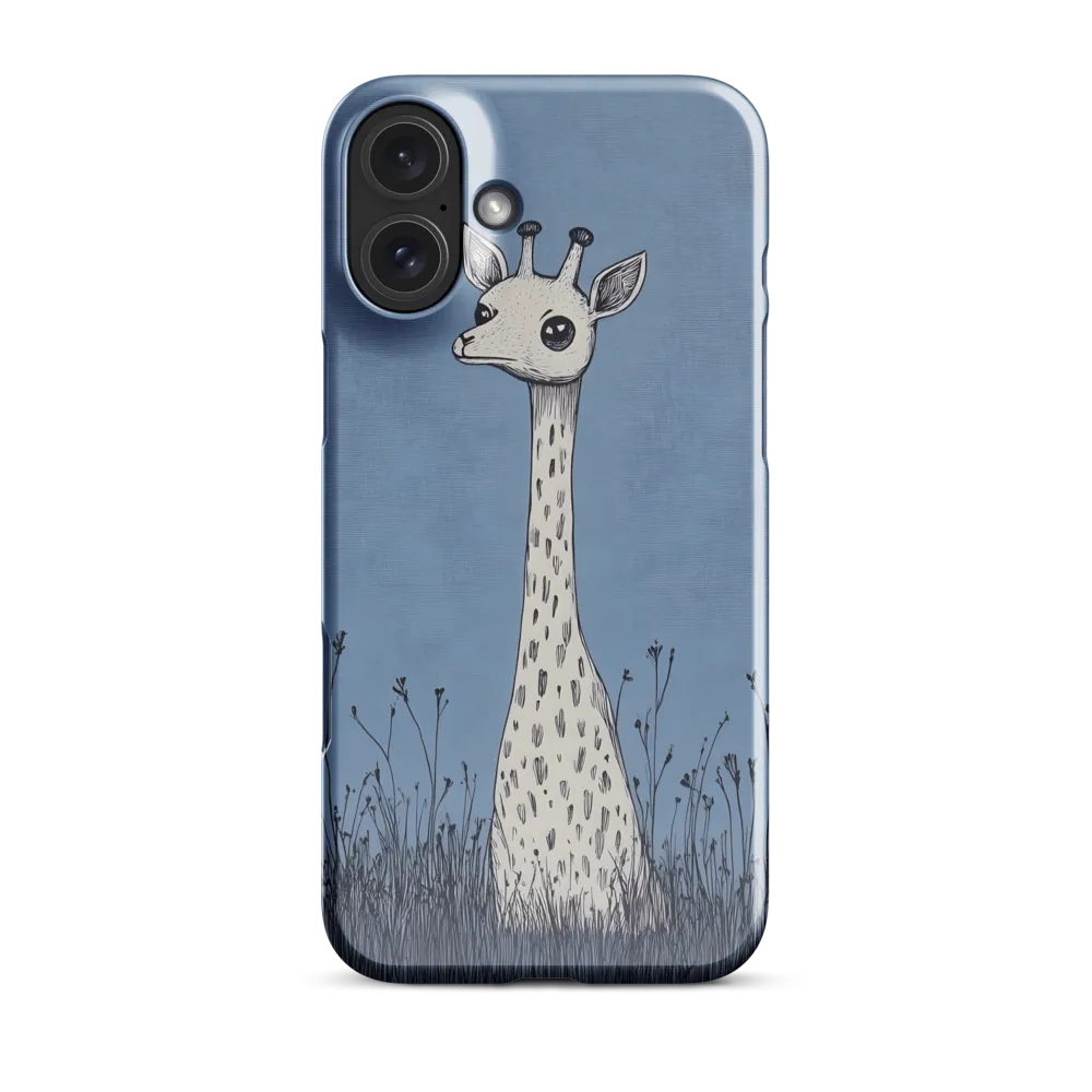 Whimsical Giraffe in Blue