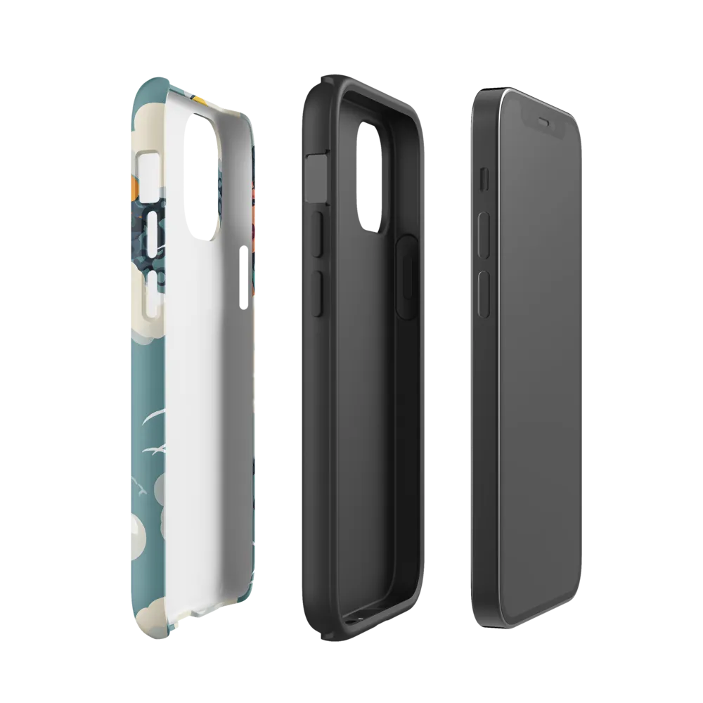 Whimsical Dreams in the Sky | Phone Case |  12 mini | Tough Case | Matte