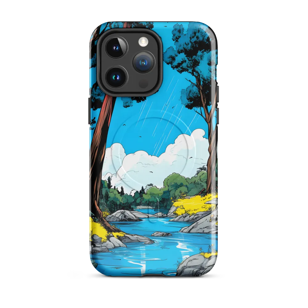 Tranquil River in a Comic Landscape