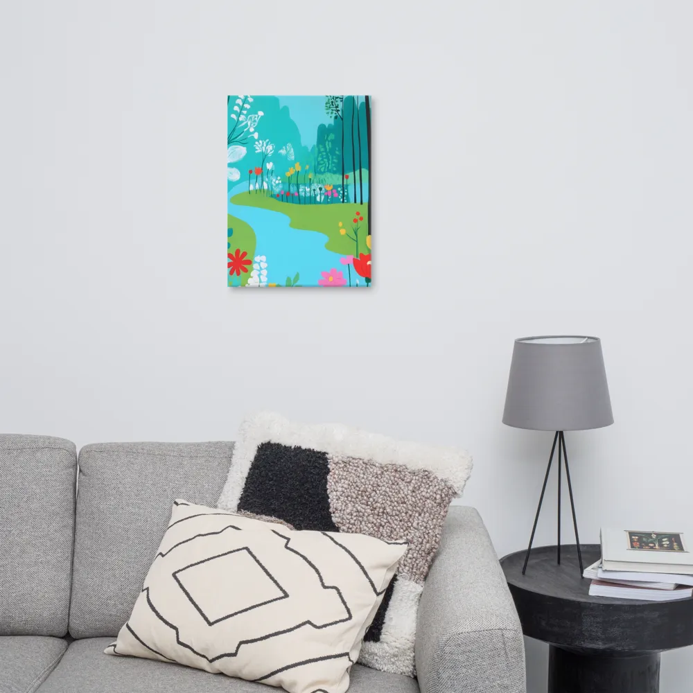 Whispers of Spring: A Colorful Retreat | Canvas | 18″×24″