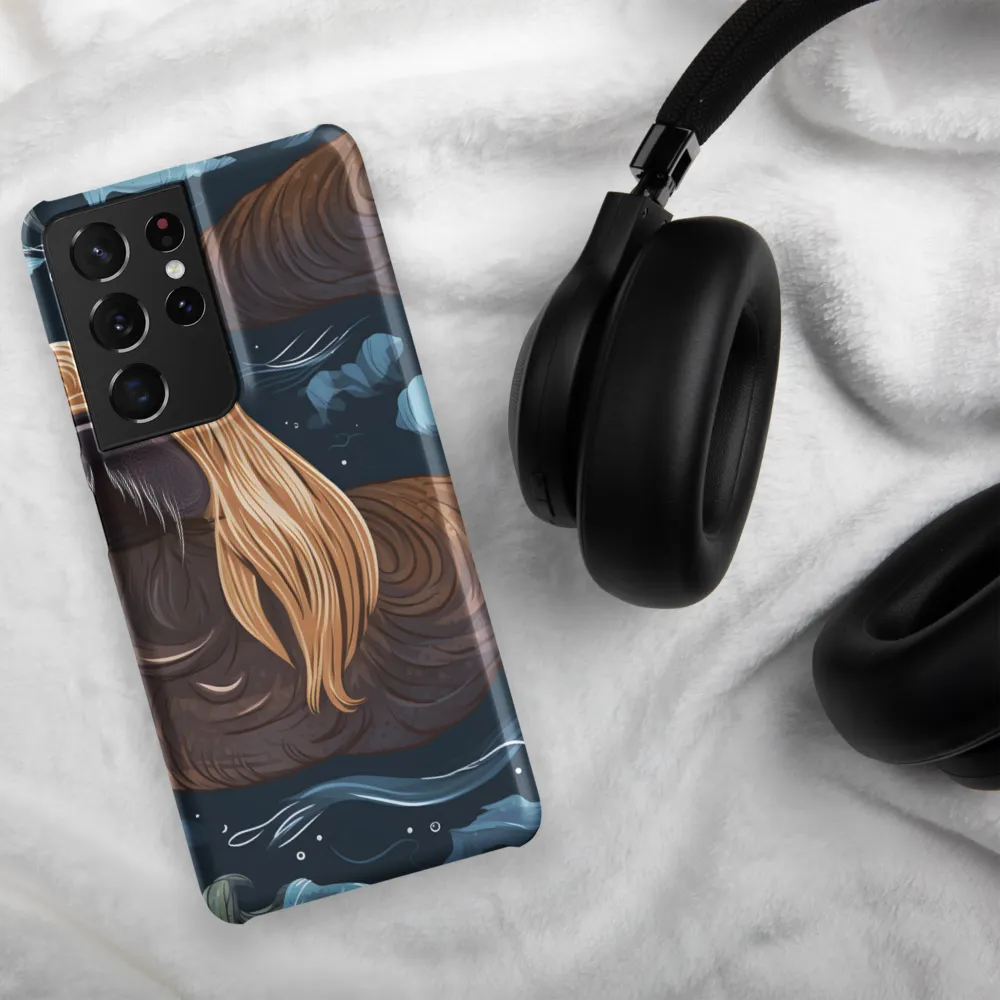 Whimsical Walruses in Deep Blue