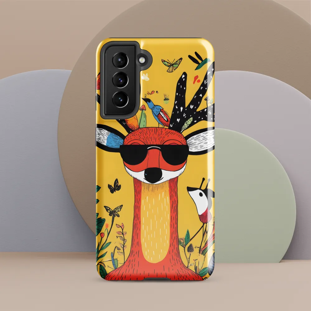 Playful Deer with Sunglasses