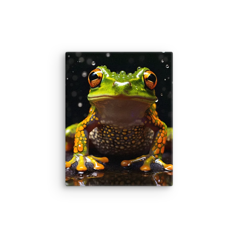Emerald Elegance: The Frog in Focus