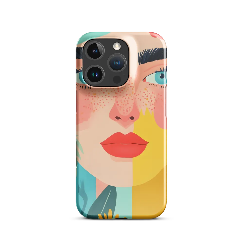 Floral Serenity: A Modern Portrait