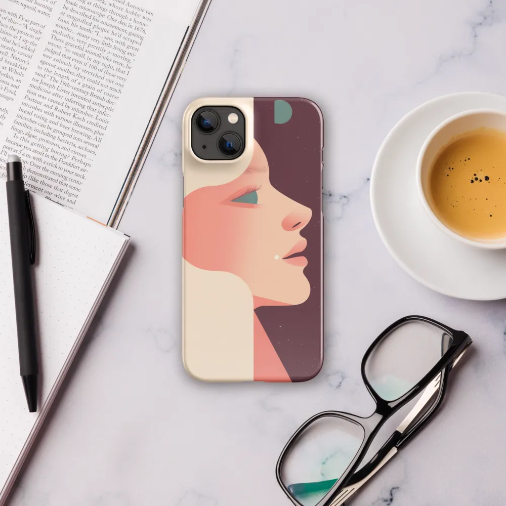 Profile in Peach and Burgundy