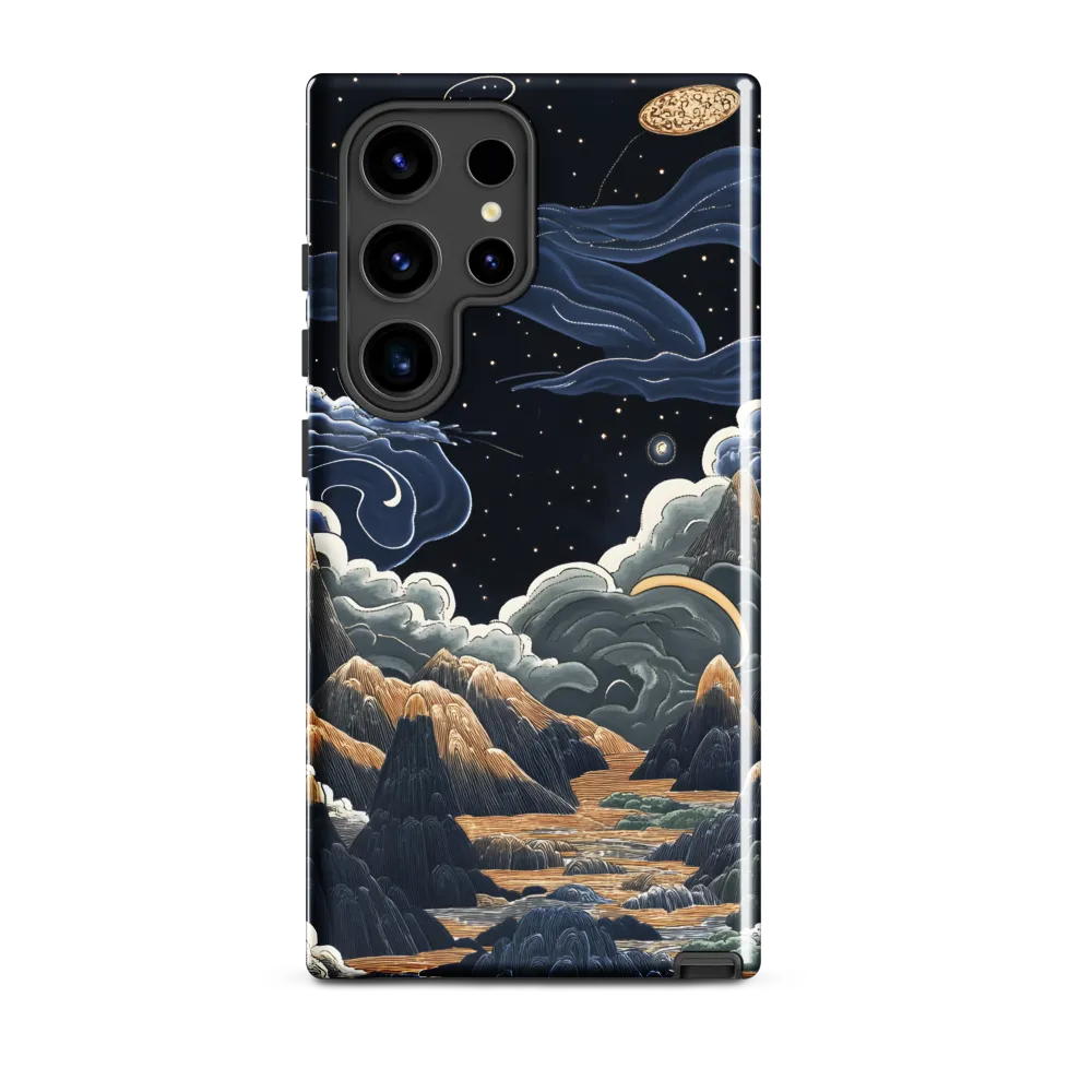 Celestial Harmony: Peaks and Planets | Phone Case |  S24 Ultra | Tough Case | Glossy