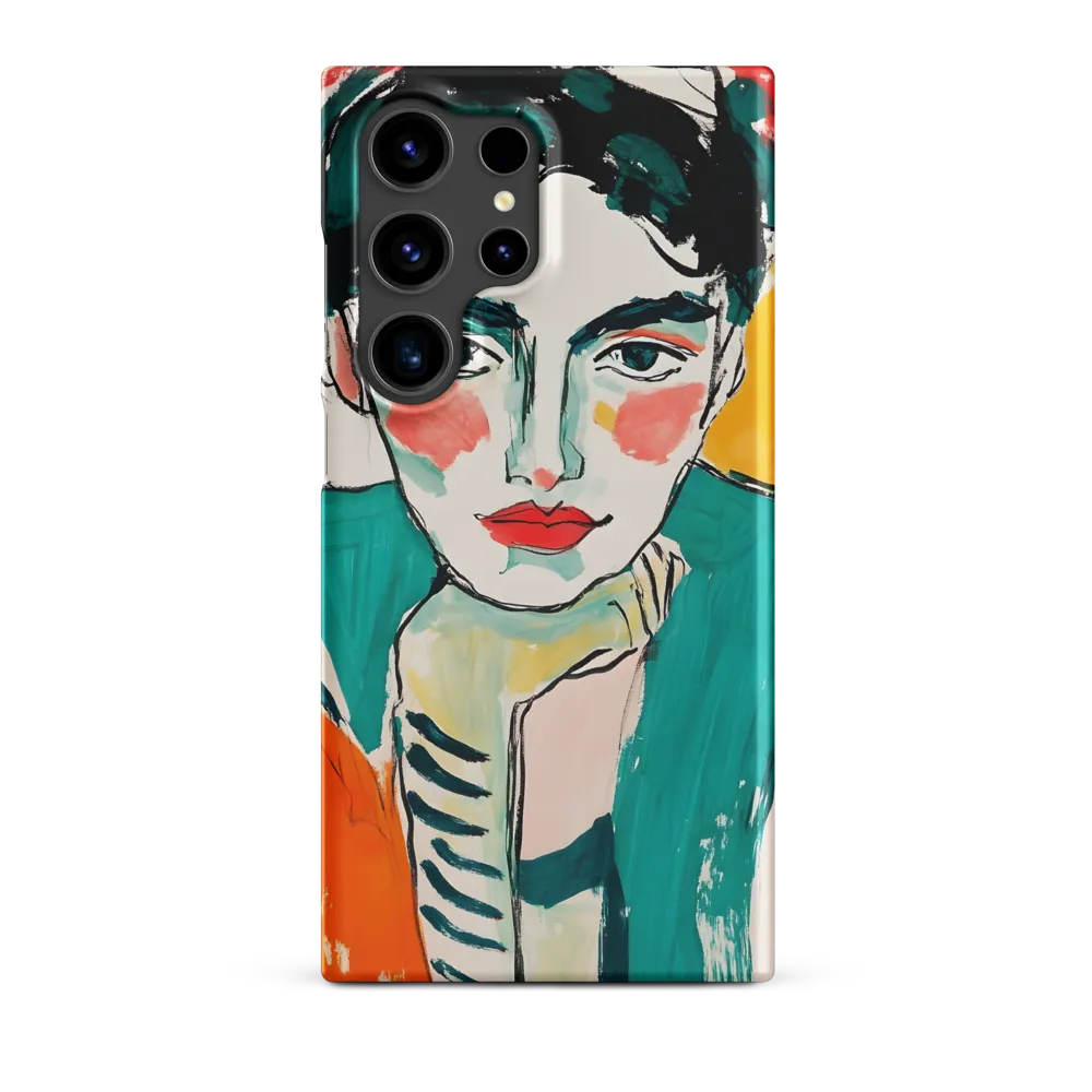 Contemplative Portrait in Bold Hues