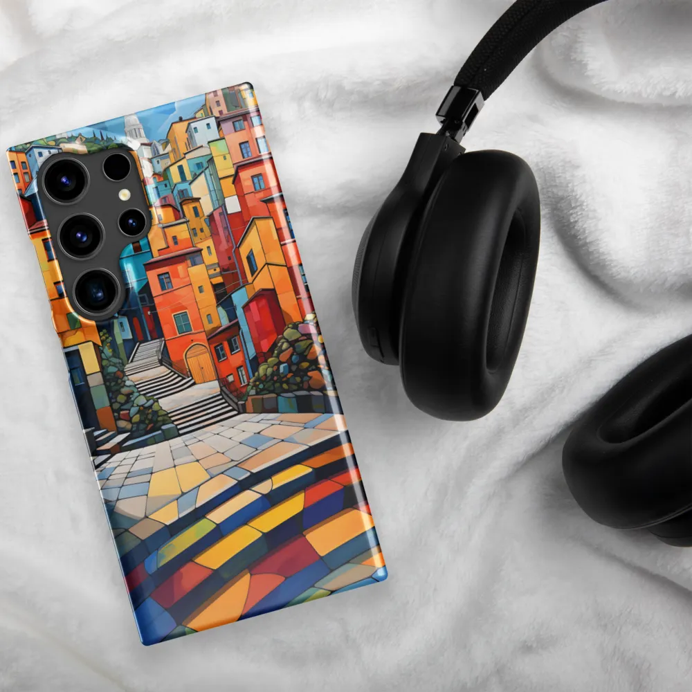 Vibrant Village: A Cubist Journey