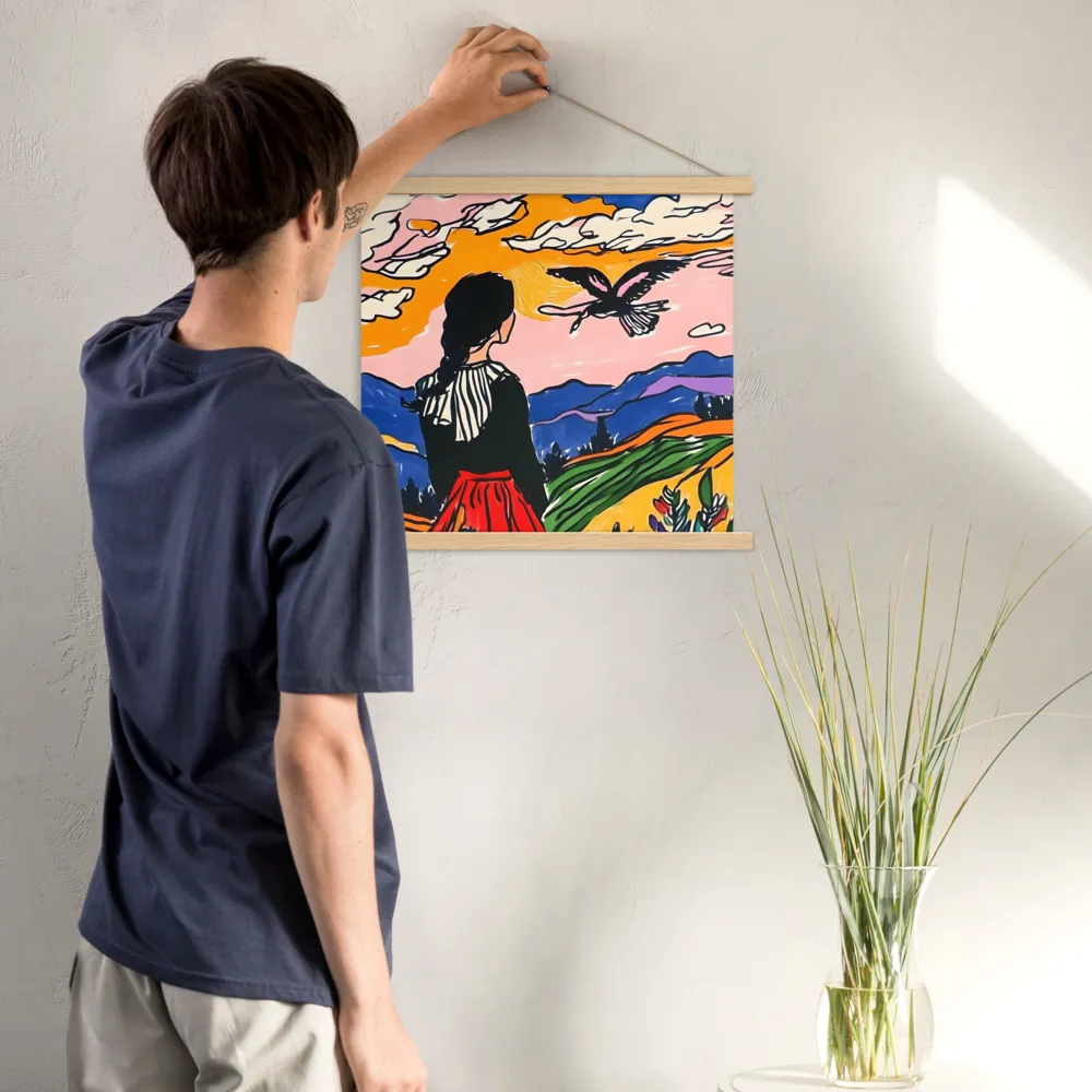 A Journey into Freedom | Poster With Oak Wood Hanger | 18″×18″