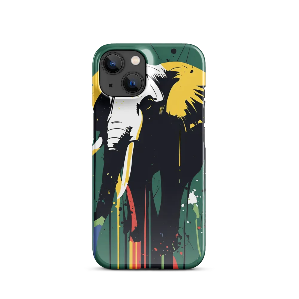 Majestic Minimalism: The Colorful Elephant