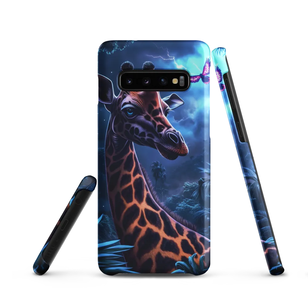 Mystical Giraffe in Twilight Jungle
