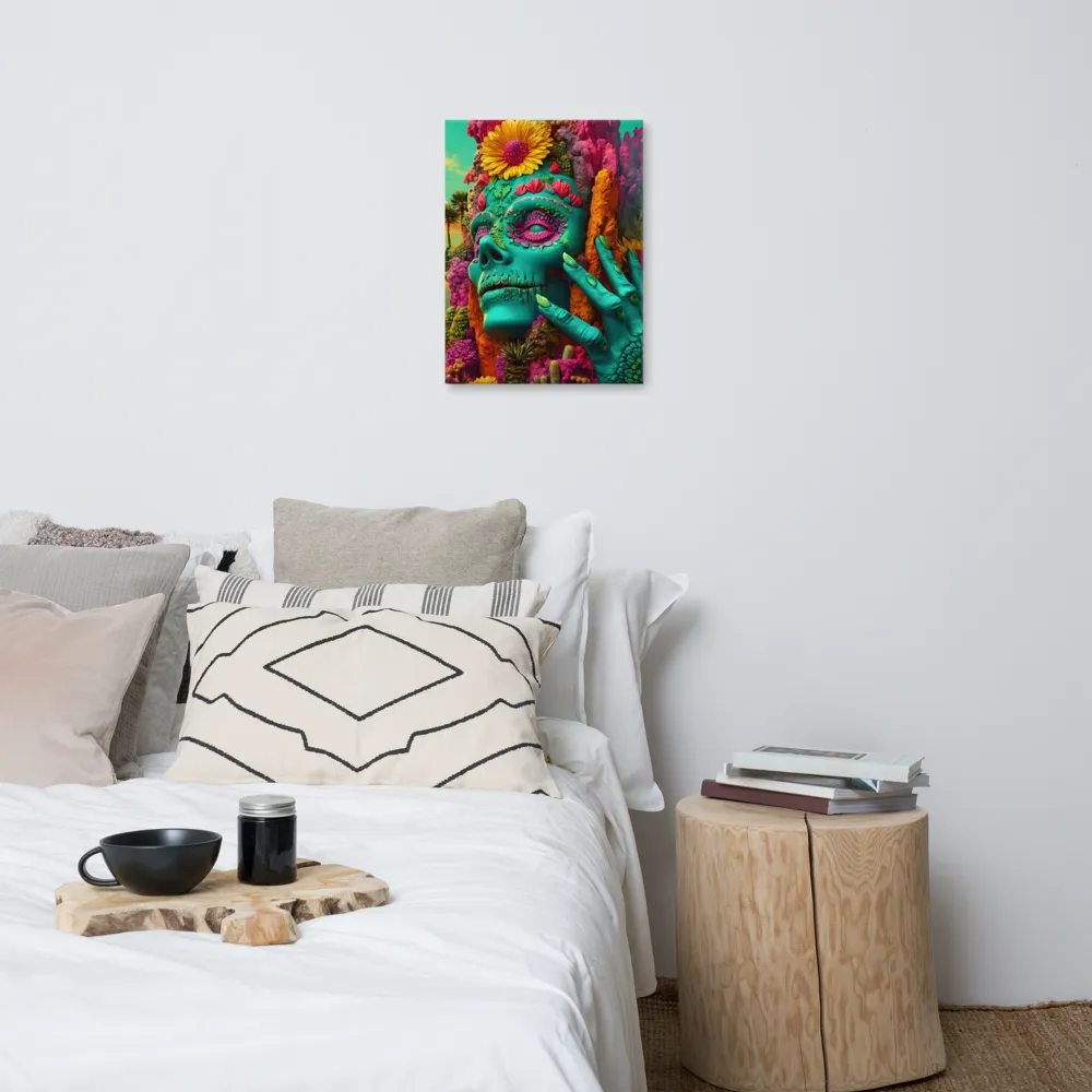 Ethereal Skull Garden | Canvas | 18″×24″