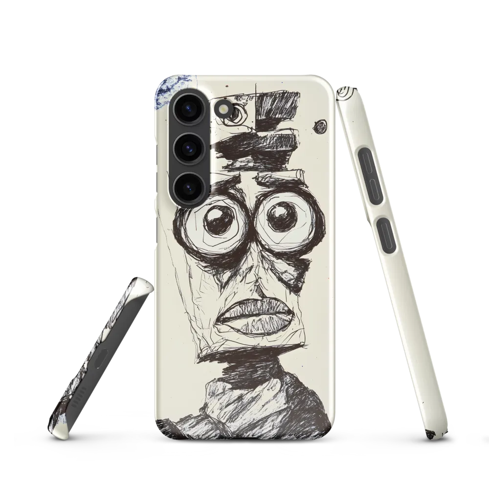 Abstract Surrealist Figure in Cubism | Phone Case |  S23 | Snap Case | Glossy