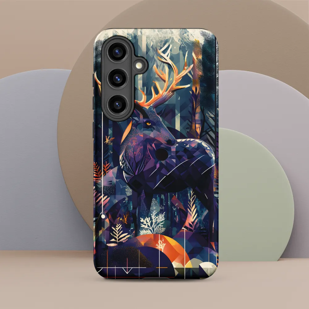 Majestic Serenity: A Geometric Forest Encounter