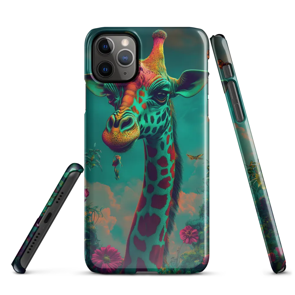 Whimsical Giraffe Among Blossoms | Phone Case |  11 Pro Max | Snap Case | Glossy