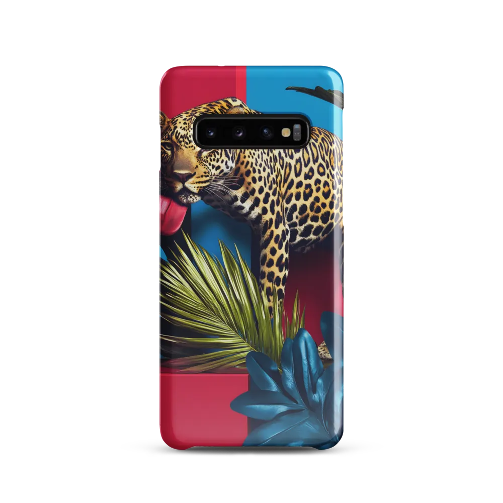 Playful Leopard in Vibrant Paradise