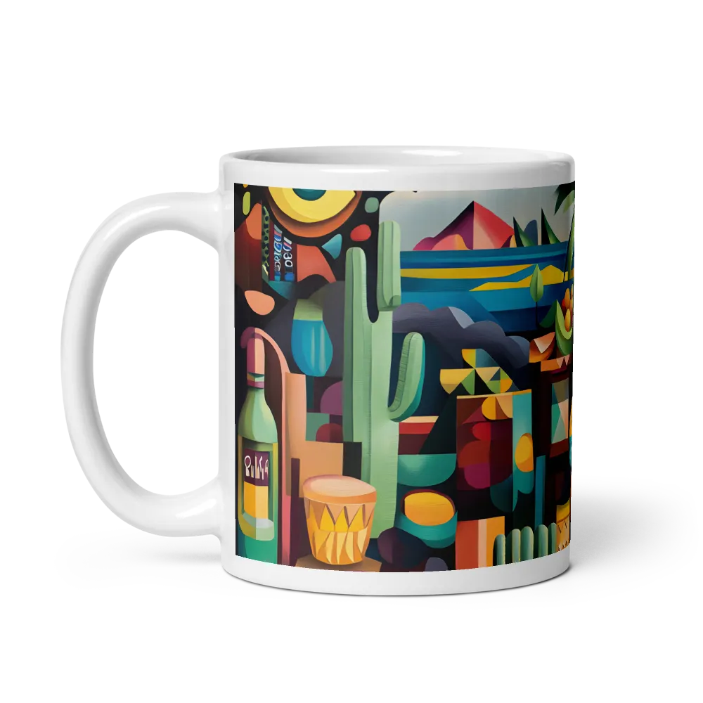 Whimsical Oasis | Mug with White inside | 11 oz