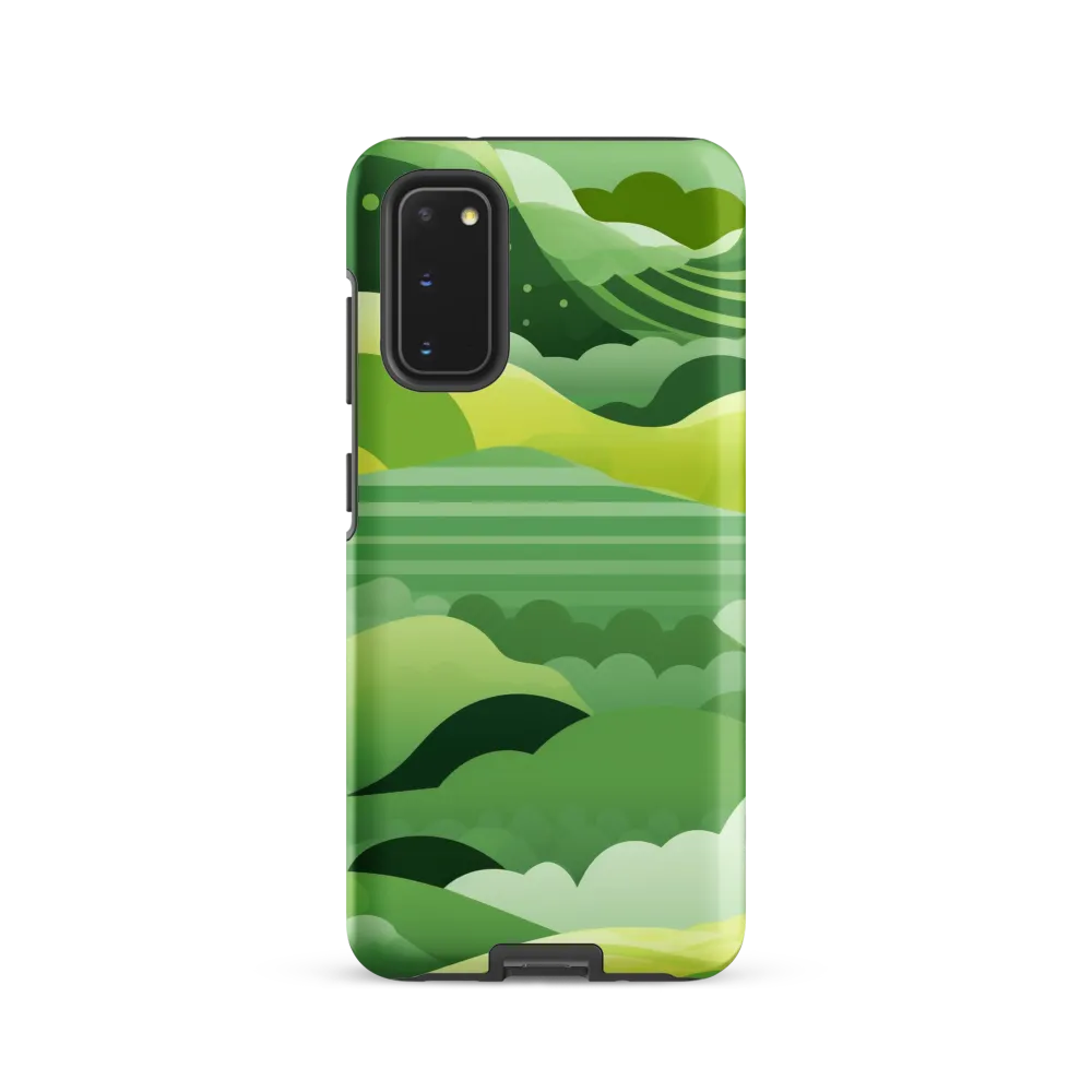 Tranquility in Green Waves