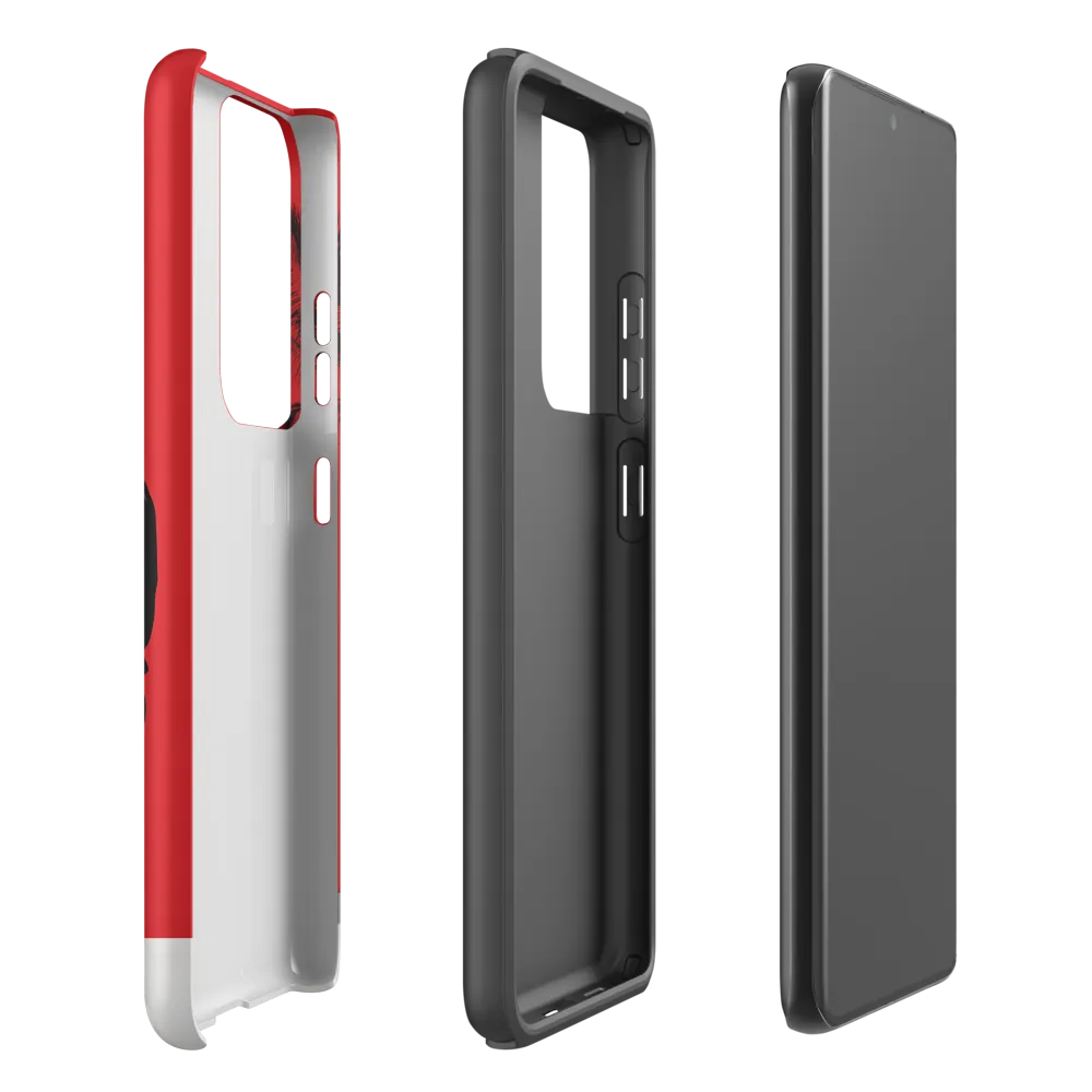 Contemplation in Red | Phone Case |  S21 Ultra | Tough Case | Matte