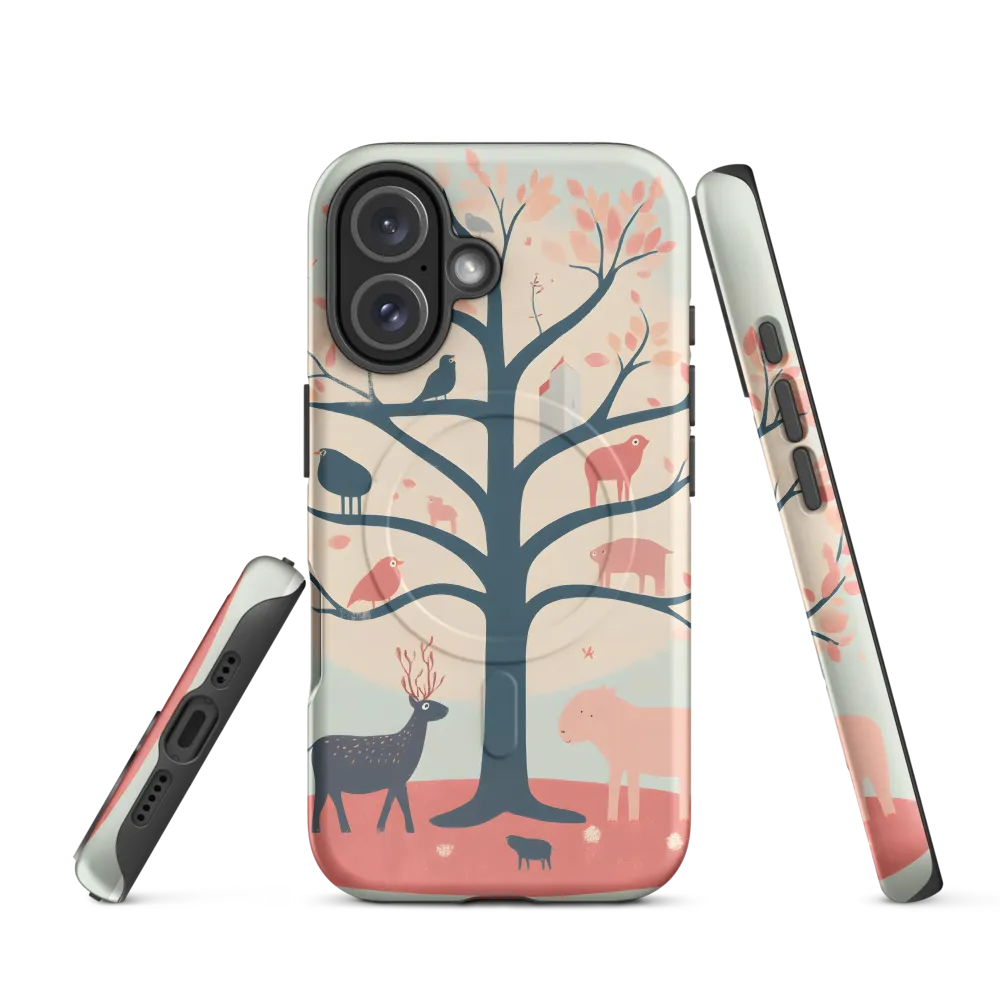 Whimsical Tree with Playful Creatures