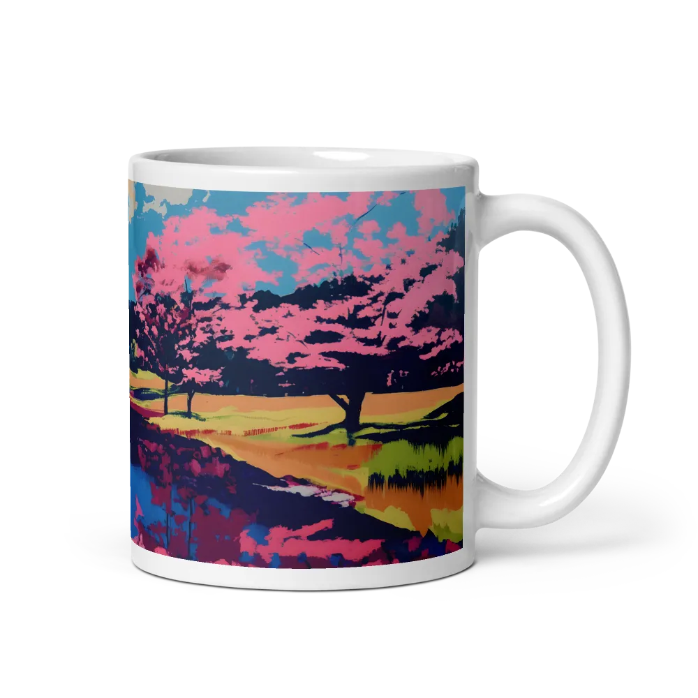 Reflections of a Pink Dreamscape | Mug with White inside | 11 oz