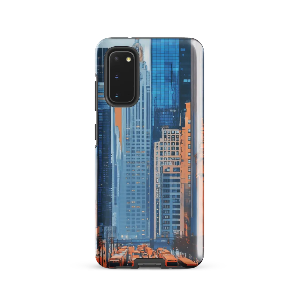 Urban Symphony in Blue and Orange
