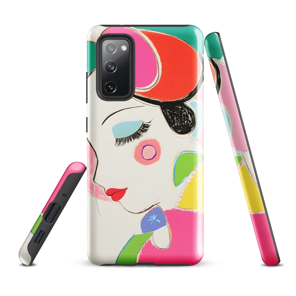 Whimsical Portrait in Colorful Abstraction