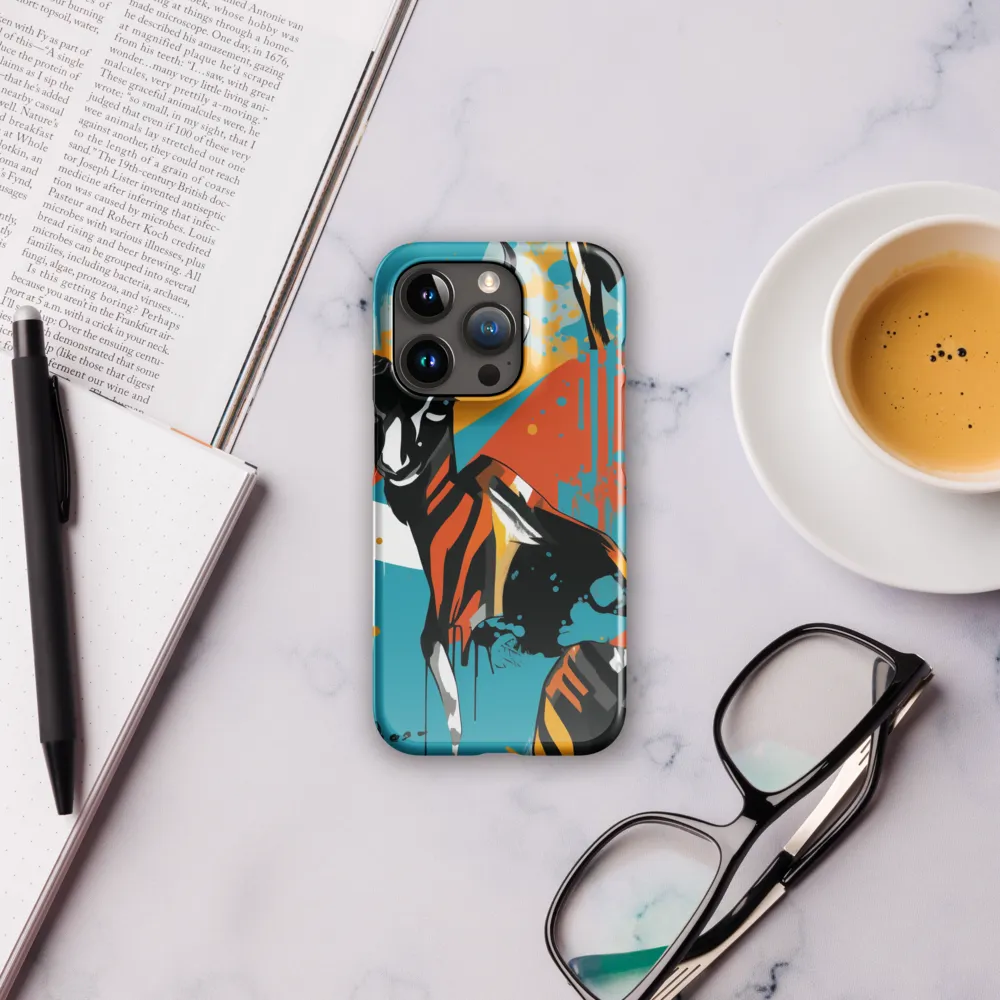 Dynamic Antelope in Vivid Abstract