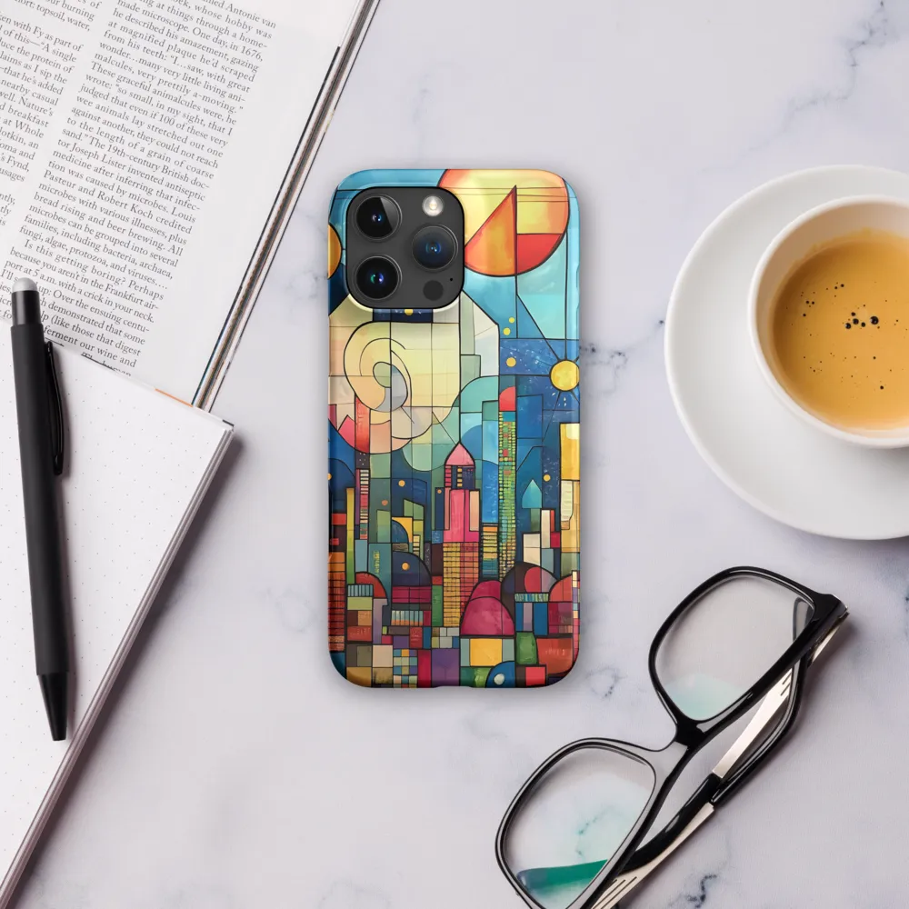 Geometric Harmony: A Vibrant Cityscape