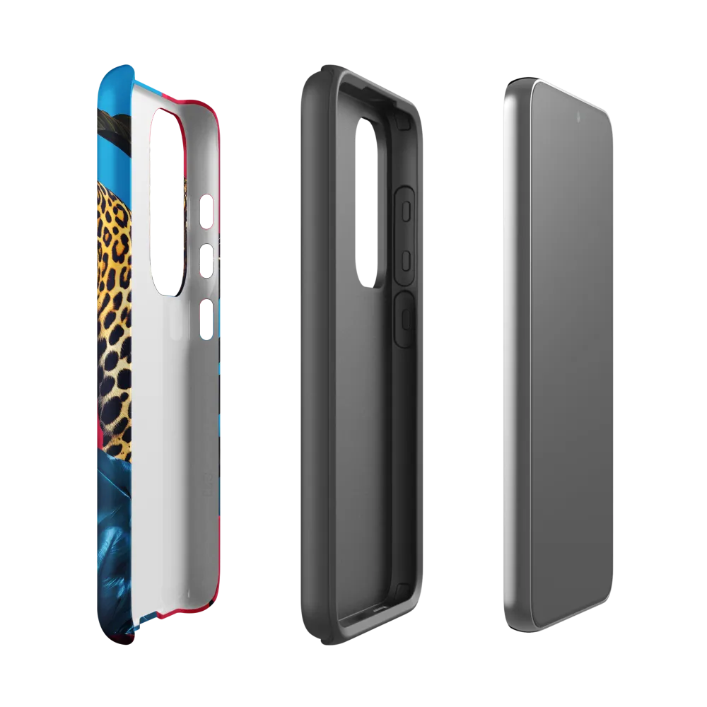 Playful Leopard in Vibrant Paradise