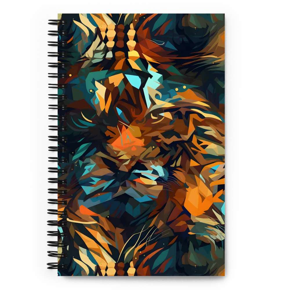 Wild Symphony: Abstract Tigers | Spiral Notebook