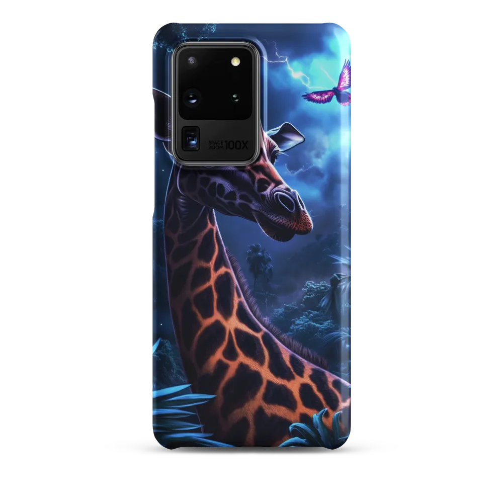 Mystical Giraffe in Twilight Jungle