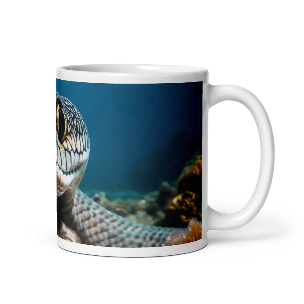 Underwater Majesty: The Serpent's Gaze | Mugs | Multiple Sizes & Colors