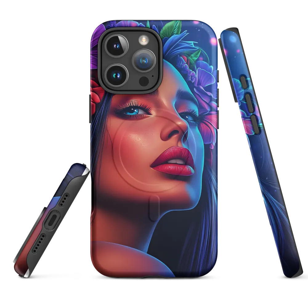 Radiance of the Floral Queen | Phone Case |  16 Pro Max | MagSafe® Tough Case | Matte