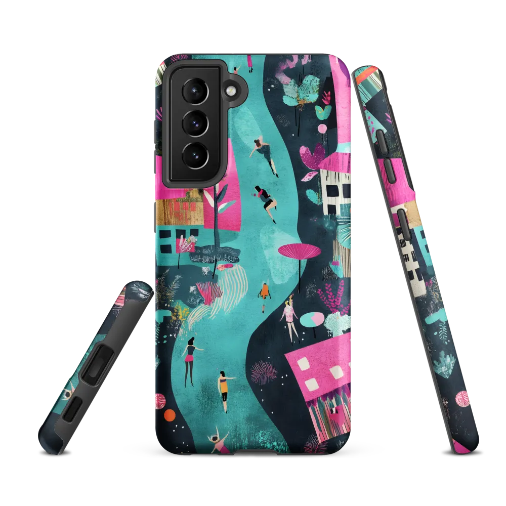 Whimsical Journey Through a Vibrant Landscape | Phone Case |  S21 FE | Tough Case | Matte