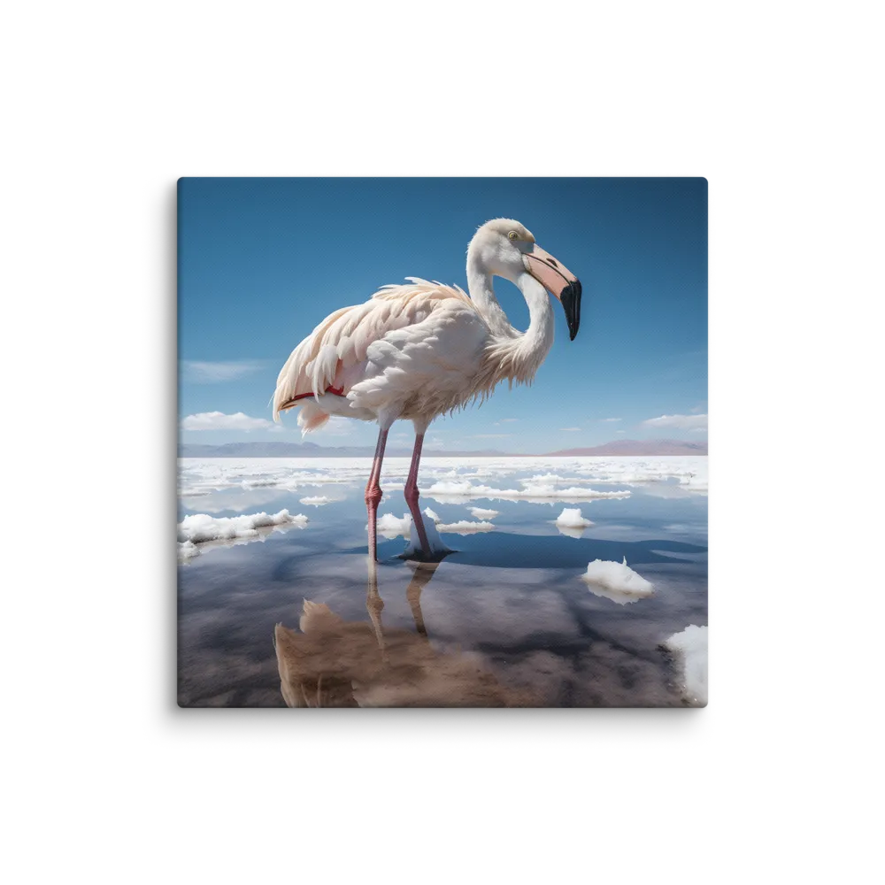 Graceful Solitude of a Flamingo