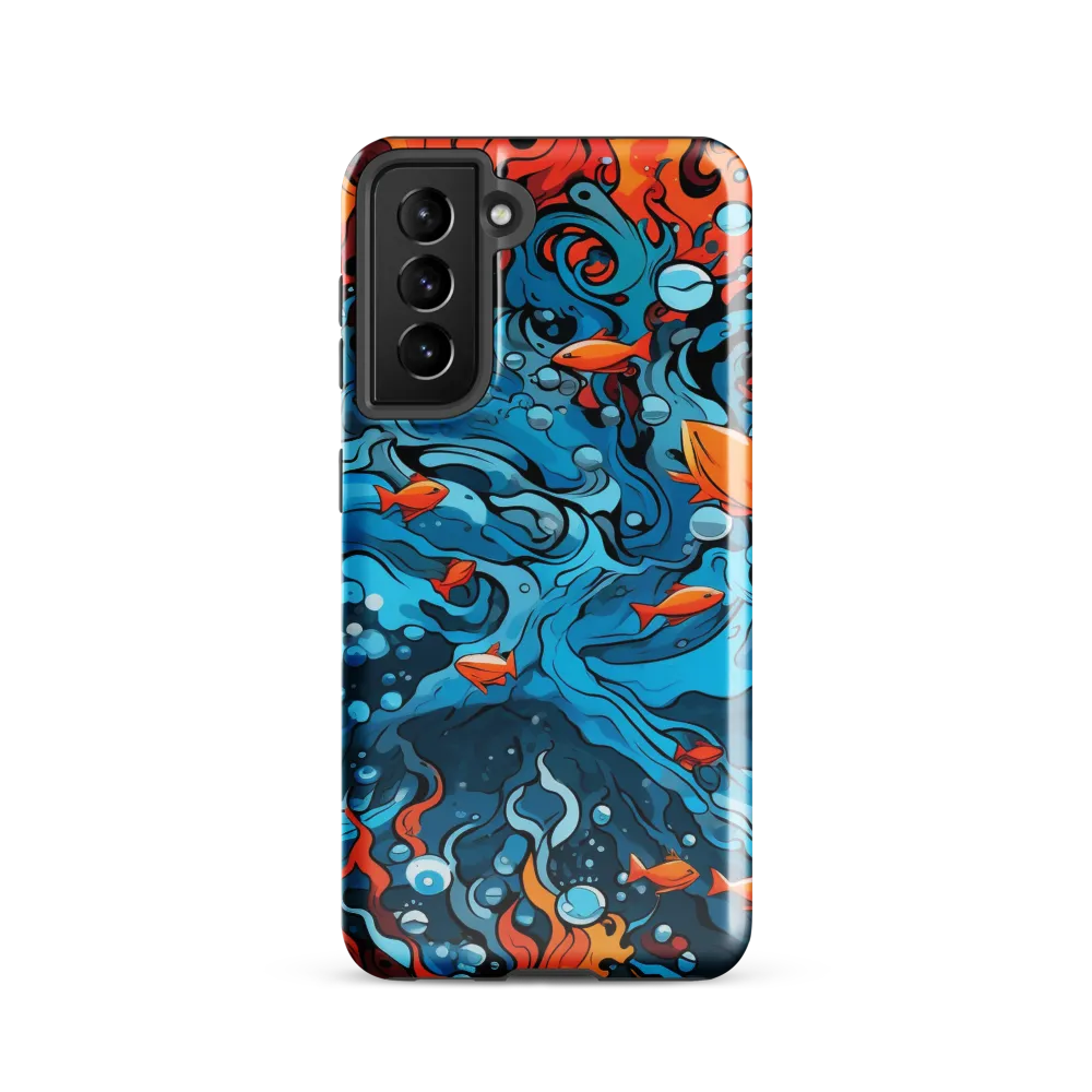 Fluid Harmony: Ocean and Flames