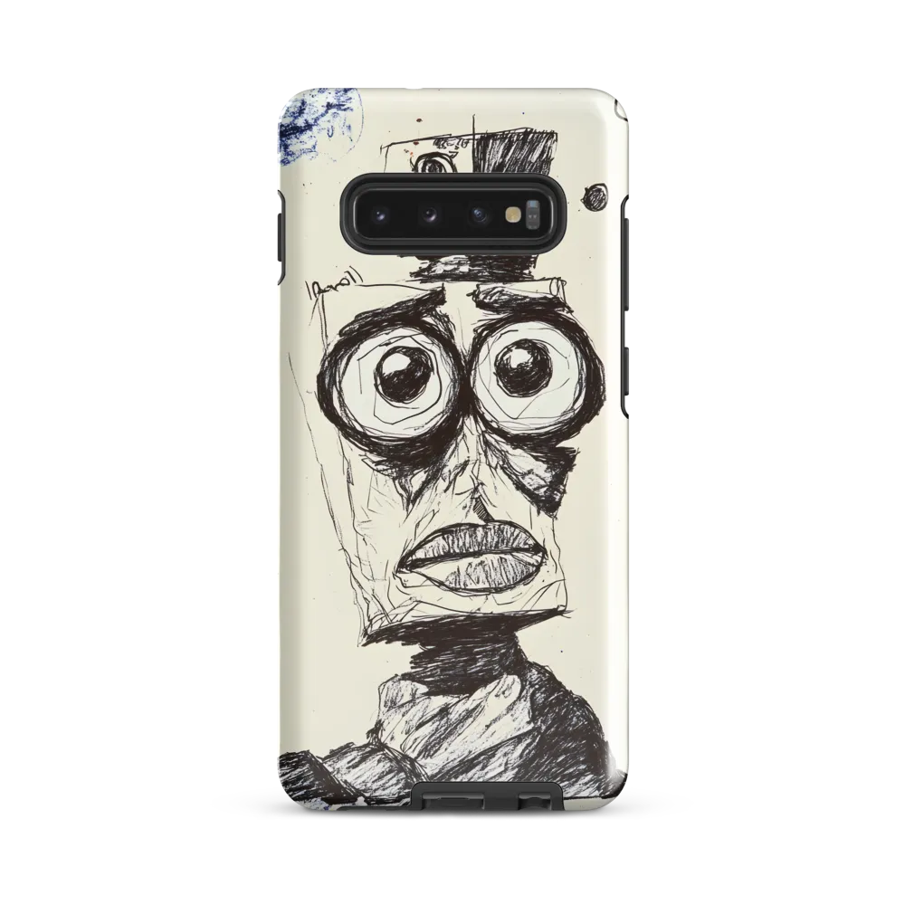 Abstract Surrealist Figure in Cubism | Phone Case |  S10 Plus | Tough Case | Glossy