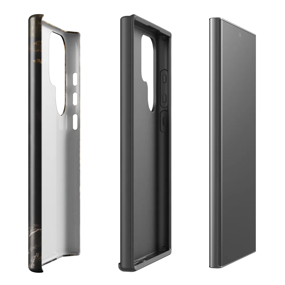 Golden Elegance: A Modern Profile Portrait