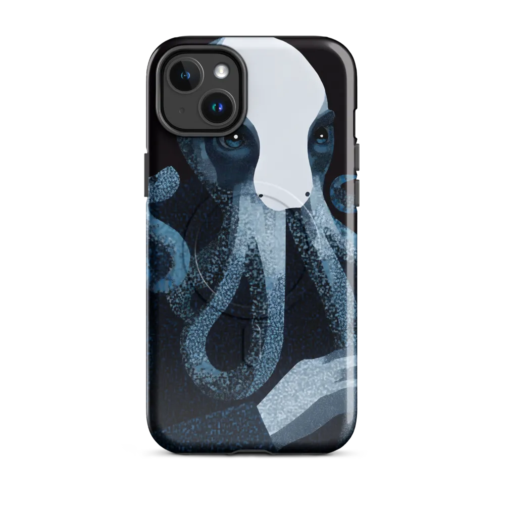 Octopoid Portrait in Blue and White