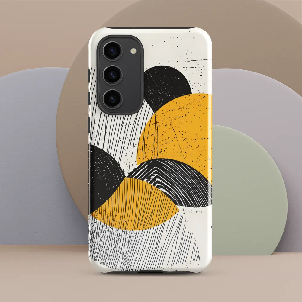 Dynamic Harmony in Black and Yellow