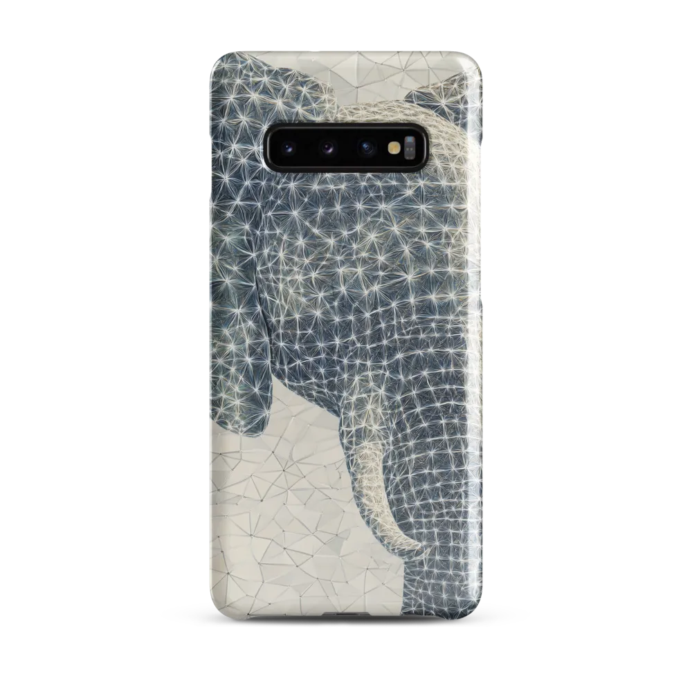 Ethereal Elegance: The Stylized Elephant | Phone Case |  S10 Plus | Snap Case | Glossy