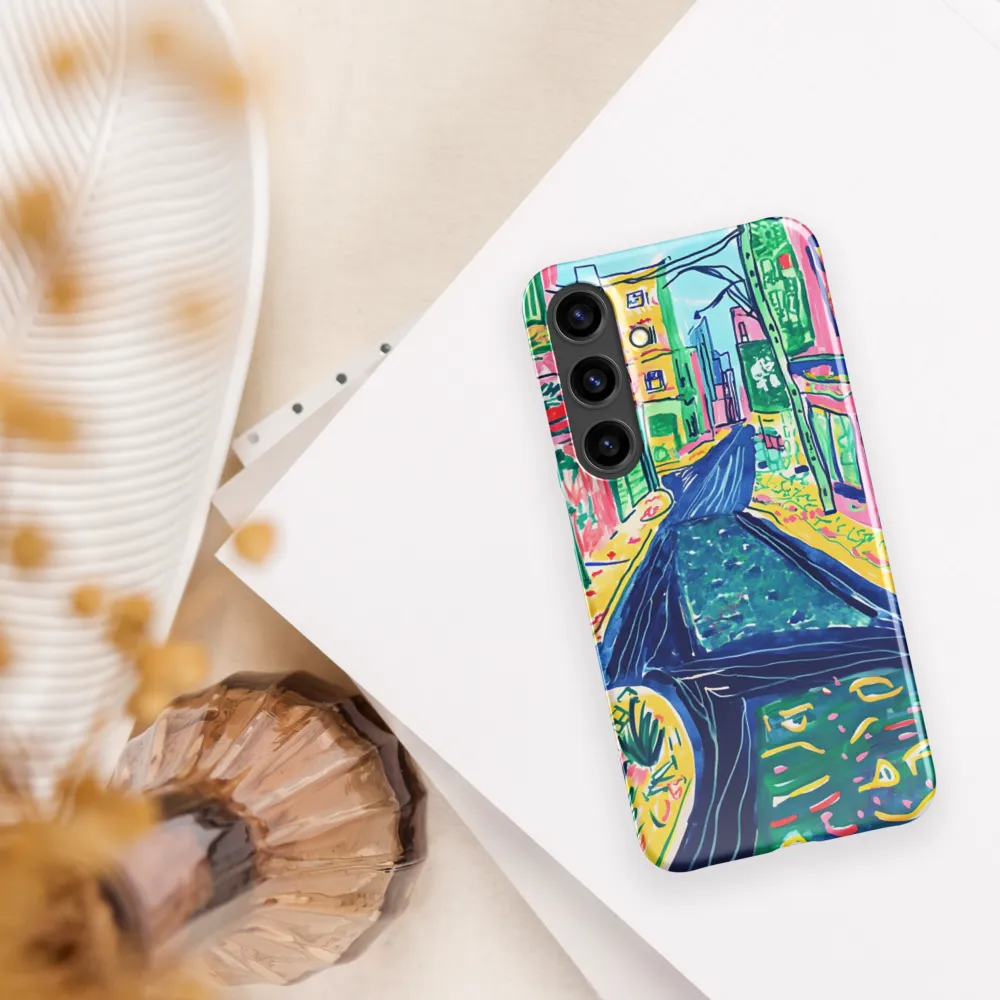 Dreamy Street in Vibrant Hues | Phone Case |  S24 Plus | Snap Case | Glossy