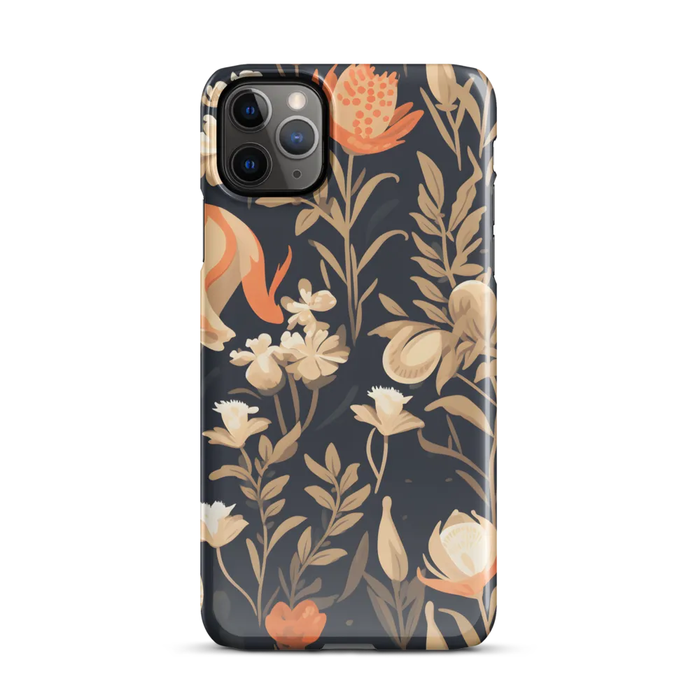 Floral Harmony: A Dance in the Dark | Phone Case |  11 Pro Max | Snap Case | Glossy