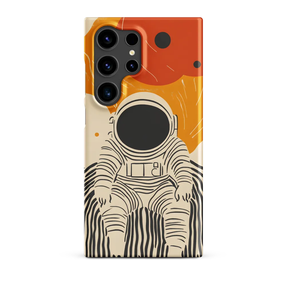 Astronaut in Cosmic Thoughts | Phone Case |  S24 Ultra | Snap Case | Matte