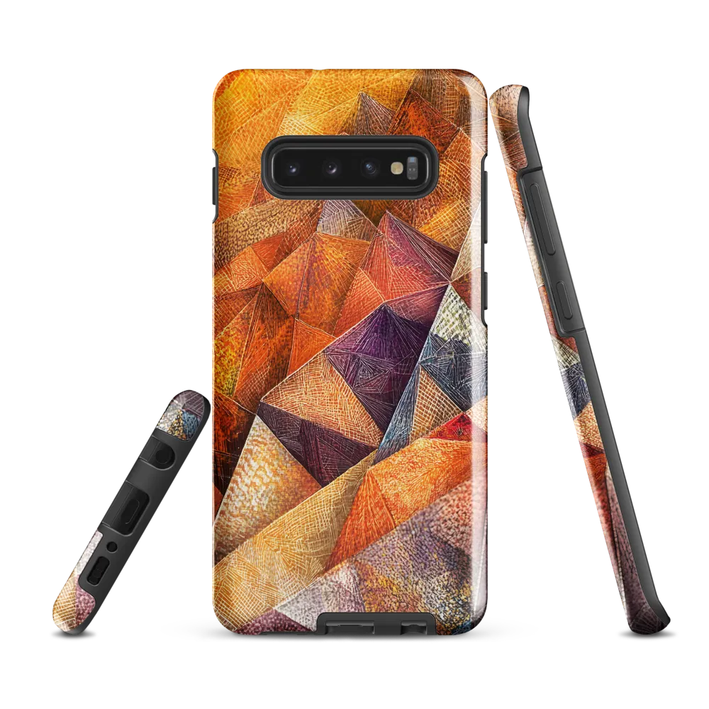 Geometric Warmth | Phone Case |  S10 Plus | Tough Case | Glossy