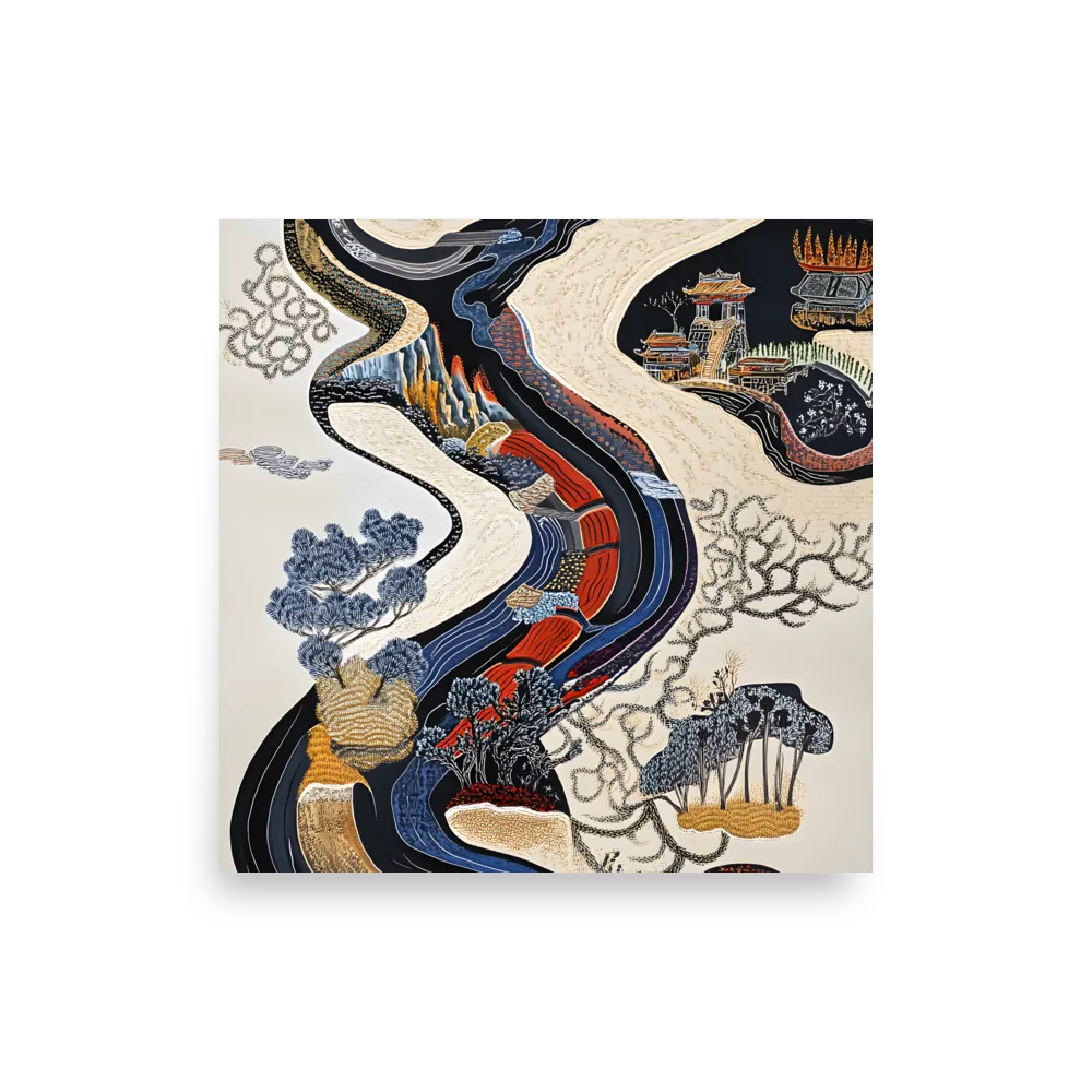Flow of Tranquility | Poster | 12″×12″