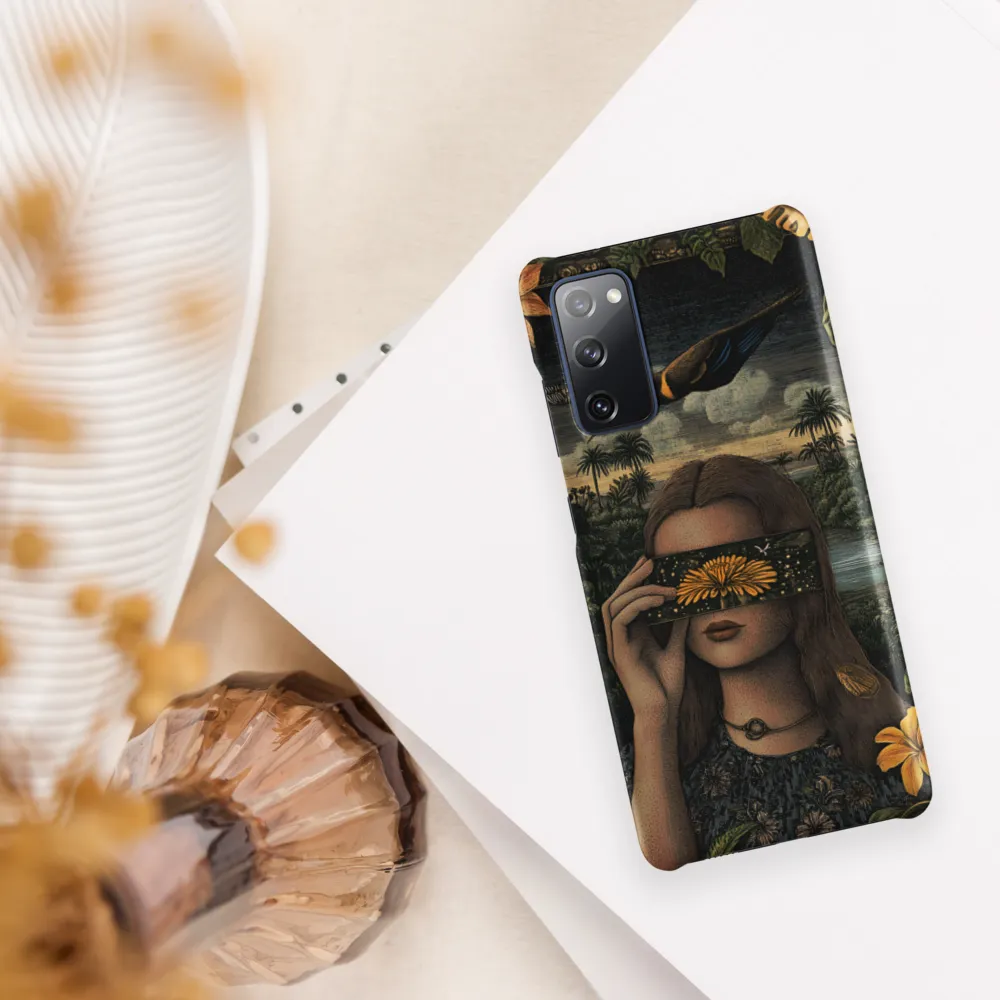 Veil of Nature: A Surreal Embrace | Phone Case |  S20 FE | Snap Case | Matte