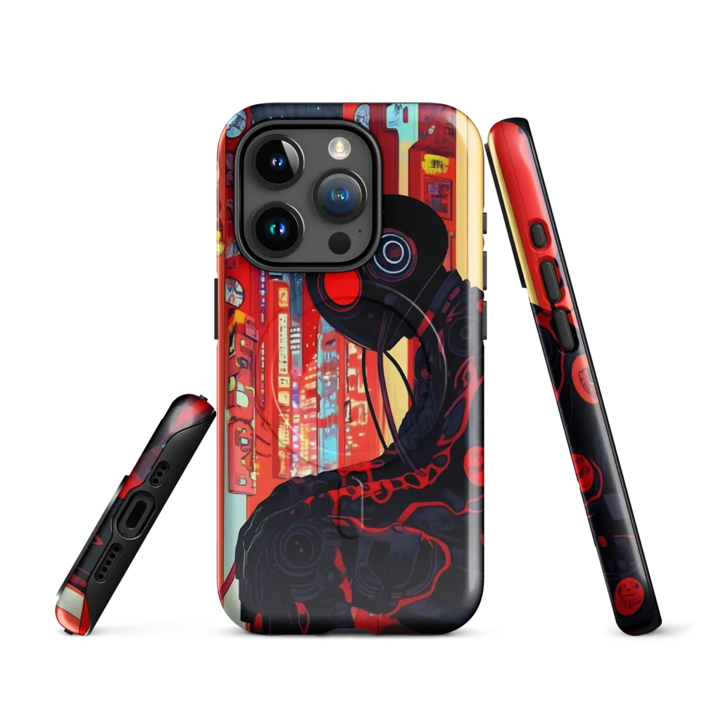 The Weight of Neon Dreams | Phone Case |  15 Pro | MagSafe® Tough Case | Glossy