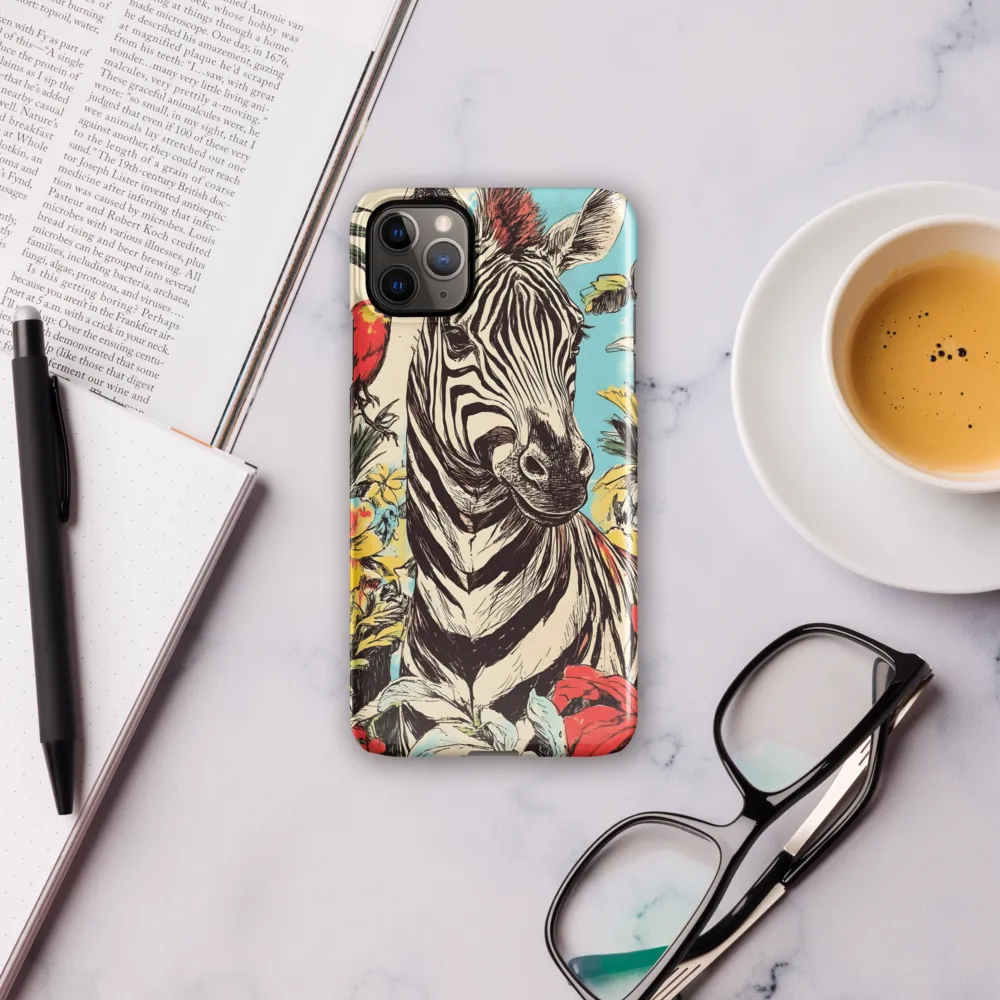 Zebra in Tropical Reverie | Phone Case |  11 Pro Max | Snap Case | Glossy